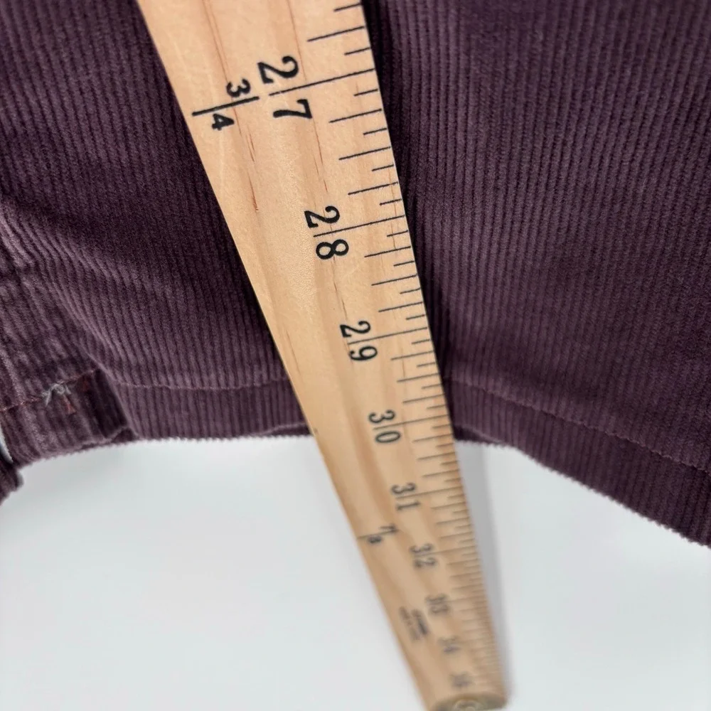 Theory Haydin Represent Corduroy Pants Men 32x30 (Tag 31) Burgundy Slim Straight